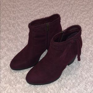 Maroon Booties